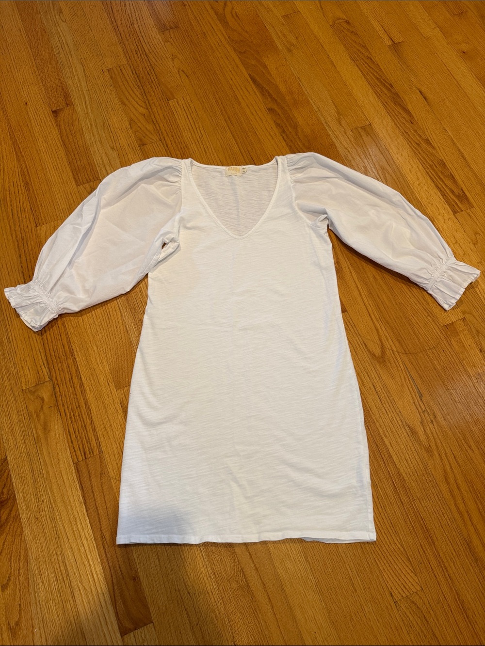 Nation Los Angeles Puff Sleeve Cotton Dress - Size Small Boutique Party Bridal